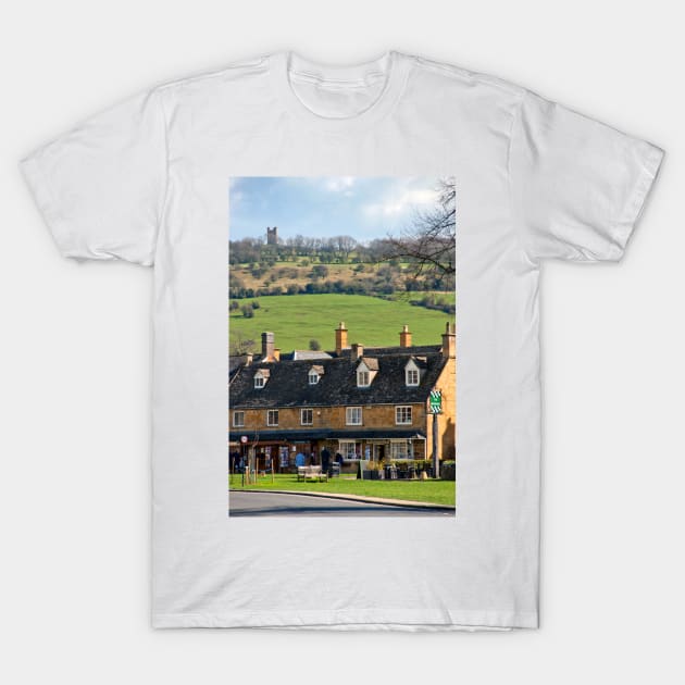 Broadway Cotswolds Worcestershire England UK T-Shirt by Andy Evans Photos